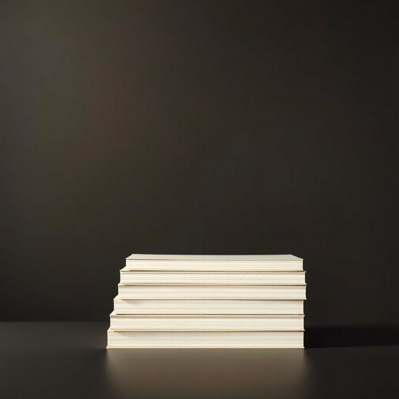Editoriální gradient s vrstvenými kartami — přehled článků
